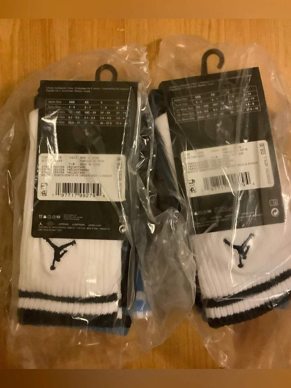 Jordan Big Boys 6-Pack Varsity Jersey Crew Socks~3Y-5Y